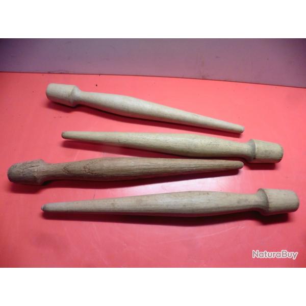 Lot de 4 piquets en bois pour tente US - WW2