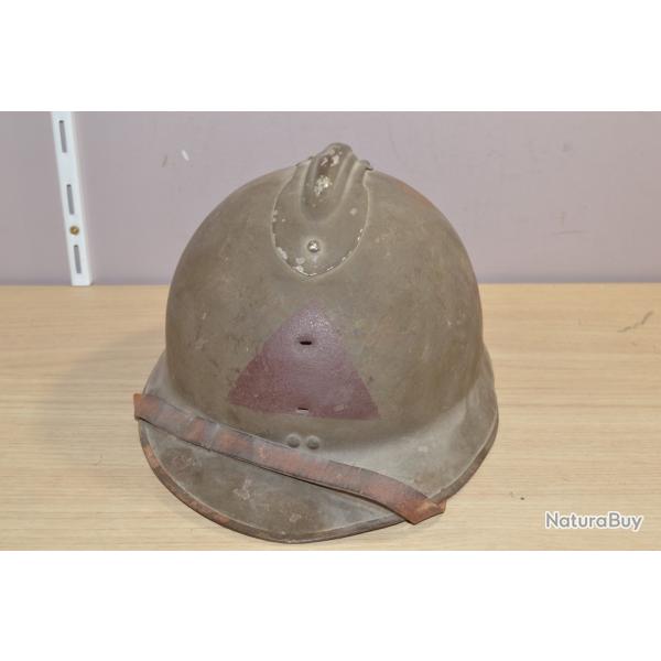 CASQUE ADRIAN DE LA DFENSE PASSIVE DU SERVICE INCENDIE 1939/1945 WW2
