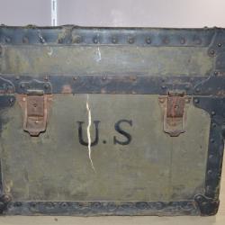 Malle officer US Militaire Américain Ardennes JUS Grange WW2 1939/1945 USA