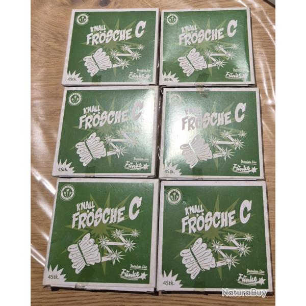 Lot 6 x 4 Petards KnallFrosche C 9 coups