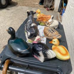 Lot animal r en faïence de cageant