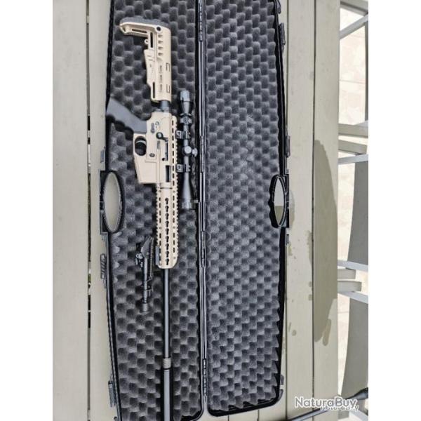 PACK Carabine PALLAS BA-15 - 22LR E Silencieux TAN + Malette de transport