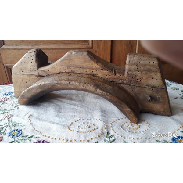 Rare Ancien Joug de Boeuf Simple Art Populaire Dcoration Luminaire Objets Dtourns Curiosit