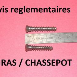 lot 2 vis de pontet fusil réglementaire GRAS CHASSEPOT - VENDU PAR JEPERCUTE (D25D325)