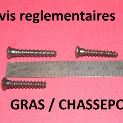 lot de 3 vis à bois de fusil règlementaire GRAS CHASSEPOT - VENDU PAR JEPERCUTE (D25D333)