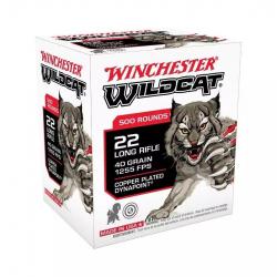 CARTOUCHES WINCHESTER 22LR WILDCAT 40GR DYNAPOINT X500