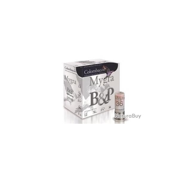 CARTOUCHE mygra colomaccio B&P calibre 12/70 n5.5 36g x25