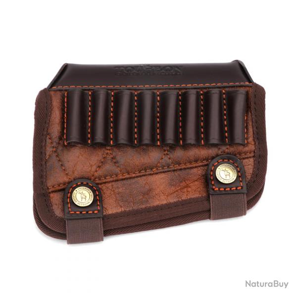 Repose-joue en cuir avec cartouchire pour 30-30 308 30-06 etc - LIVRAISON GRATUITE