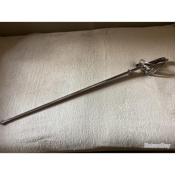 Beau sabre nickel Officier Infanterie Modle 1882 Klingental.