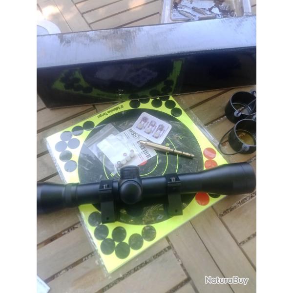 Lunette europ arm 4x32// cibles reactives/ reglage laser......1 sans prix de reserve...