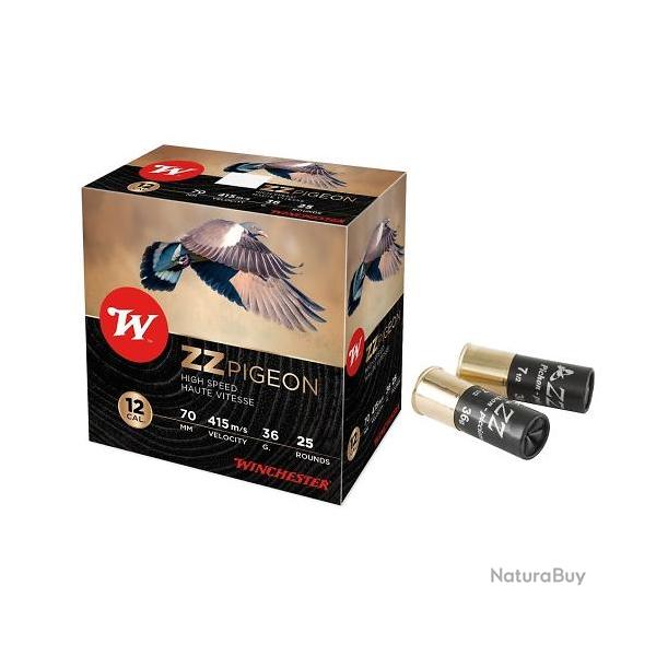 Cartouches WINCHESTER 12/70 ZZ Pigeon n4 36g x25