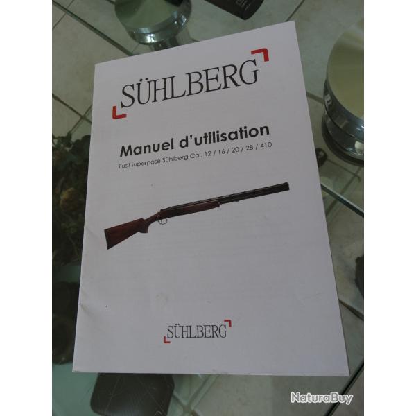 MANUEL UTILISATION SUHLBERG CAL 12/16/20/28/410