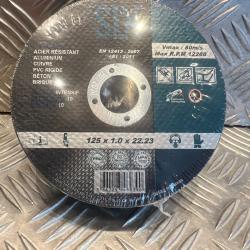 Silex 25 x disque a couper découper tronçonner metaux acier inox fer alu cuivre 125mm x 1.0mm x 22mm
