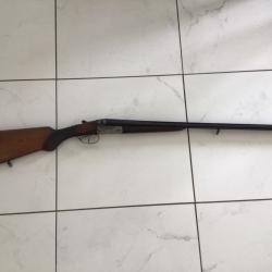 Fusil juxtaposé saint Étienne « dauphin «  en calibre 20/70 ( ENCHÈRE 1 EURO SANS PRIX DE RESERVE )
