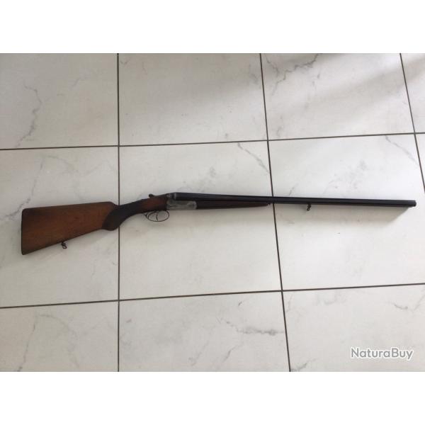 Fusil juxtapos saint tienne dauphin  en calibre 20/70 ( ENCHRE 1 EURO SANS PRIX DE RESERVE )