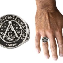 Bague Maçonnique Taille Diam. 21 mm