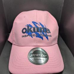 Lot 202 , Casquette pêche OKUMA , rose