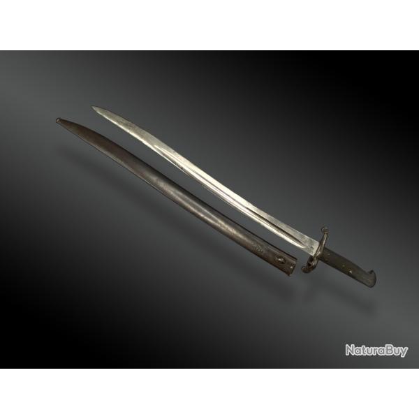 SABRE-BAONNETTE modle 1853 pour carabine d'artillerie ENFIELD - avec fourreau ROYAUME-UNI