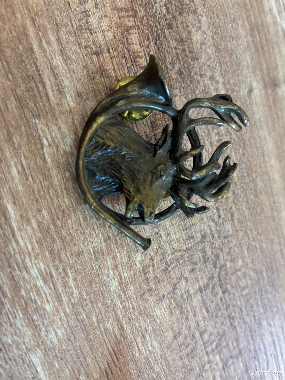 Broche Ancienne Représentant Des Faons/cerfs - En Argent Et Marcassites - Occasion