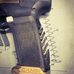 Grip custom "Mod6" NOIR Canik TTI  / METE / RIVAL