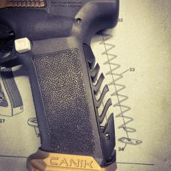 Grip custom "Mod6" NOIR Canik TTI  / METE / RIVAL
