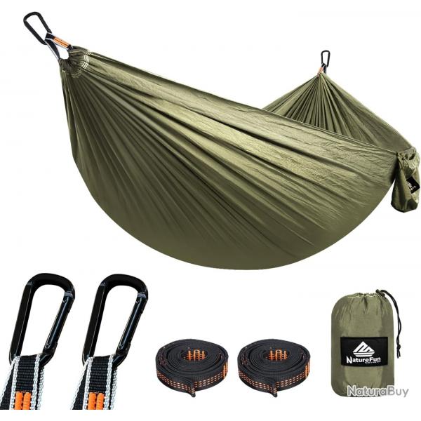 Hamac Ultra-lger de Voyage Camping 300 kg Capacit de Charge,(275 x 140 cm) Nylon  Parachute
