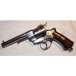 Gros revolver à broche LEFAUCHEUX de calibre 11mm. Système double et simple action
