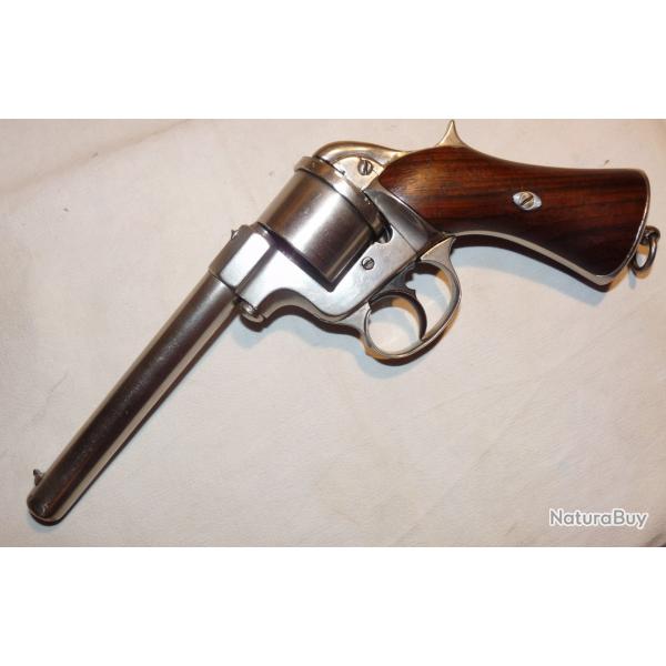 Rare Revolver Raphal Pidault et Cordier calibre 11mm  systme modle vers 1860
