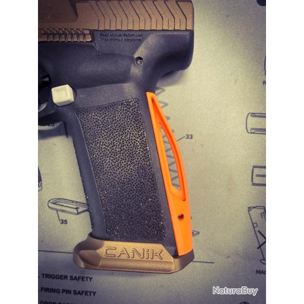 Grip custom "Mod13" ORANGE Canik TTI  / METE / RIVAL