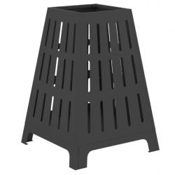 Brasero Braise Noir 50 x 50 x 70 cm Acier laminé à froid transportable facile