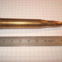 une cartouche de 300 holland et holland avec ogive pointe alu silvertip pour collection