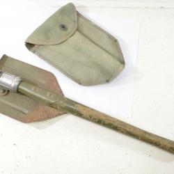 Pelle pliante style US, Armée Française années 1950 - 1960. Surplus militaire, camping survie camp
