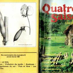 les quatre saisons du jardinage  bimestriel 5 novembre décembre 1980