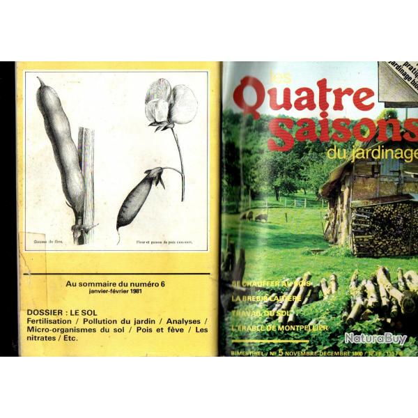 les quatre saisons du jardinage  bimestriel 5 novembre dcembre 1980
