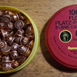 Ancienne boite de cartouches 6mm filbert Platz Patronen blank cartridges 95 pièces sur 100