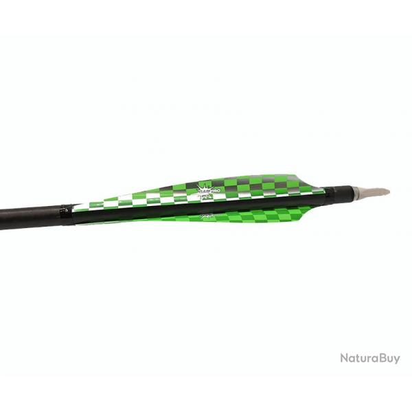 GASPRO - Plumes INDOOR EFFICIENT 4.75" DROITIER (RH) SILVER-GREEN