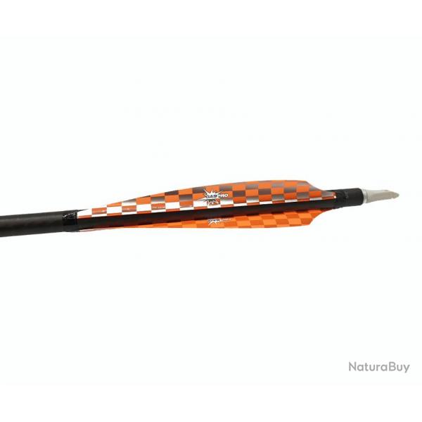 GASPRO - Plumes INDOOR EFFICIENT 4.75" GAUCHER (LH) SILVER-ORANGE