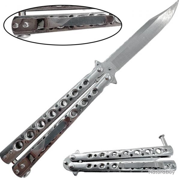 Couteau papillon mtallique