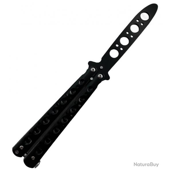 Couteau papillon d'entranement noir