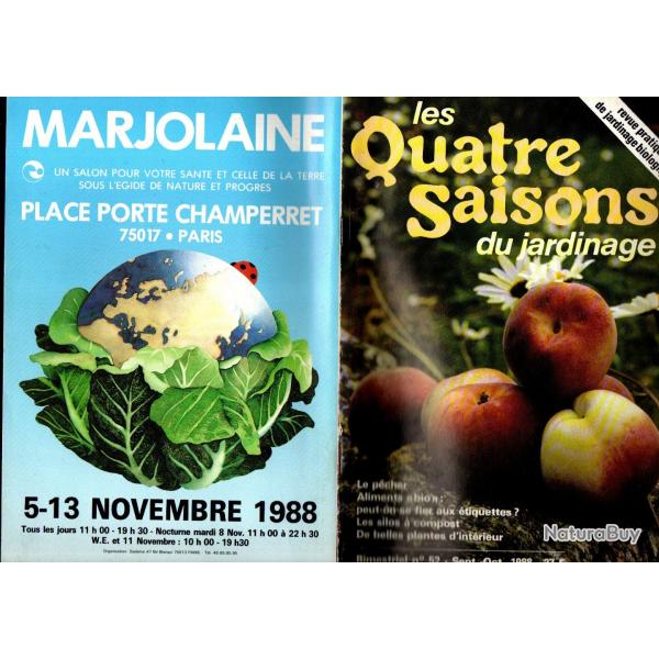 les quatre saisons du jardinage  bimestriel 52 septembre octobre 1988