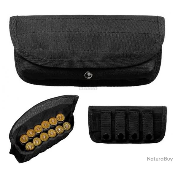 Cartouchire ceinture - Noir - 12 cartouches - Calibre 12