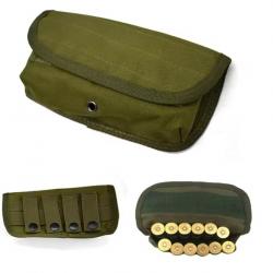 Cartouchière ceinture - Kaki - 12 cartouches - Calibre 12