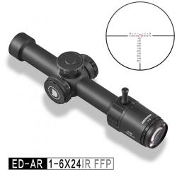 Lunette de visée DISCOVERY 1-6x24IR FFP Optique HD Réticule Lumineux Premier Plan Focal Tube 30MM