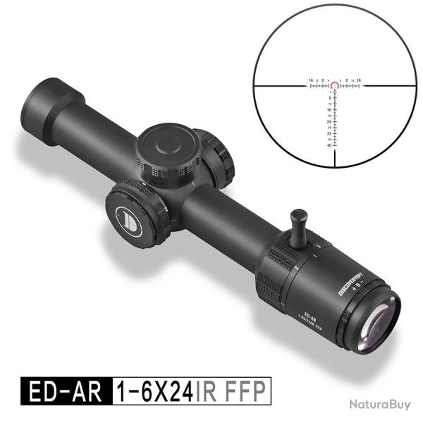 Lunette de vise DISCOVERY 1-6x24IR FFP Optique HD Rticule Lumineux Premier Plan Focal Tube 30MM
