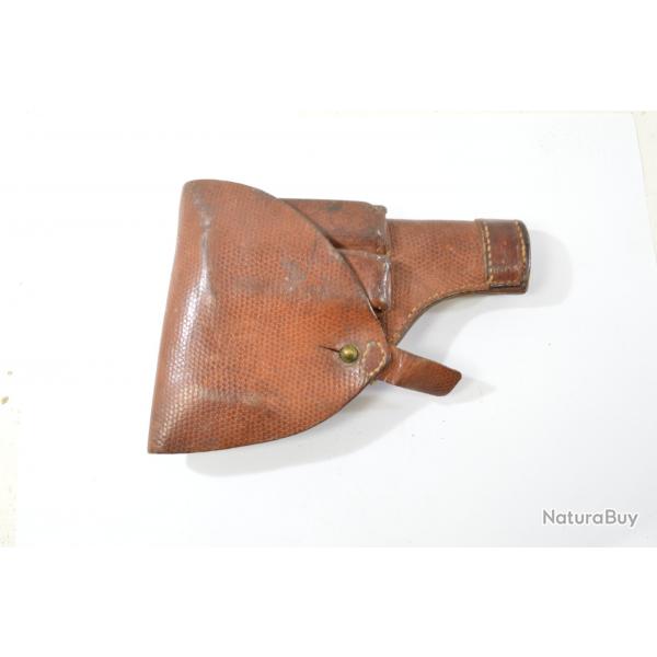 Etui holster cuir pour pistolet Sudois Husqvarna M1907 Sude.