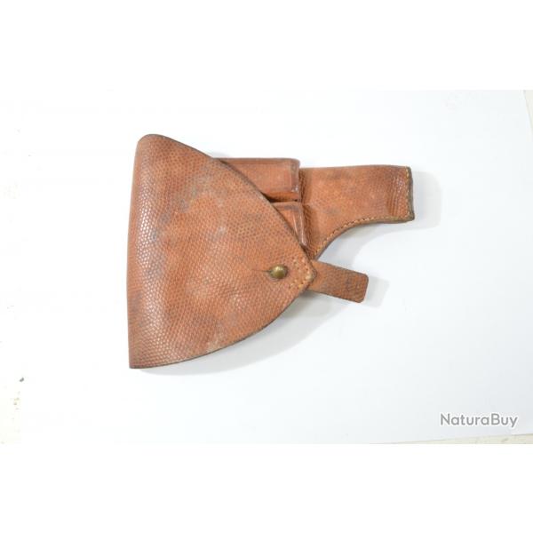 Etui holster cuir pour pistolet Sudois Husqvarna / Browning M1907 Sude.
