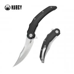 Couteau Kubey Wave Crest Pikal Black Lame Acier 14C28N Manche G10 Linerlock KIVT Clip KUB346A