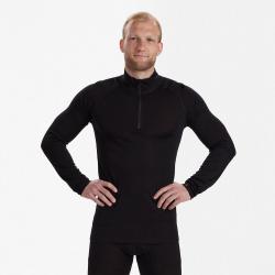 SOUS VETEMENT DEERHUNTER QUINN MERINO NOIR col ZIP