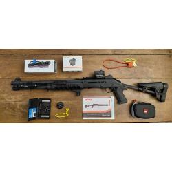 Fusil semi auto AKSA ARMS S4 EXTREME 18.5" Cal. 12/76 - NOIR