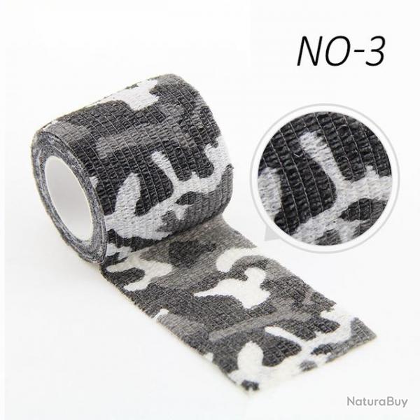 Ruban camouflage auto-adhsif - 5cm x 450cm - camouflage 3